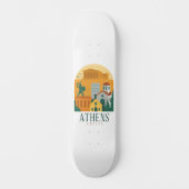 Vintages Athen Griechenland Reisen - Parthenon Skateboard (Vorderseite)