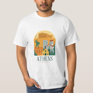 Vintages Athen Griechenland Reisen - Parthenon T-Shirt