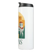 Vintages Athen Griechenland Reisen - Parthenon Thermosbecher (Nach rechts gedreht)