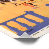 Vintages Athen Griechenland Reisen Poster (Ecke)