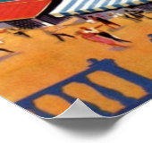 Vintages Athen Griechenland Reisen Poster (Ecke)