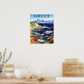 Vintages Athen Griechenland Reisen Poster (Küche)