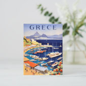 Vintages Athen Griechenland Reisen Postkarte (Stehend Vorderseite)