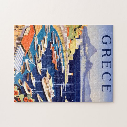 Vintages Athen Griechenland Reisen Puzzle (Horizontal)