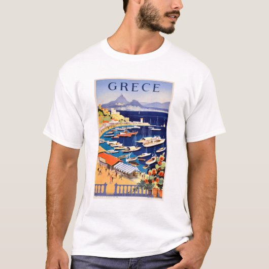 Vintages Athen Griechenland Reisen T-Shirt (Vorderseite)