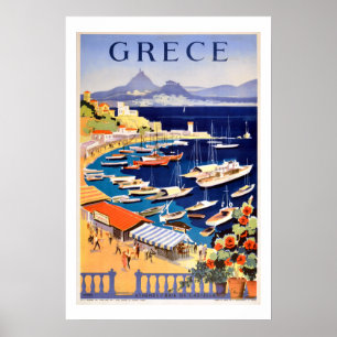 Vintages Athens Griechenland Reiseplakat Poster