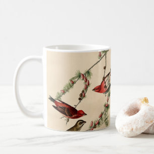 Vintages Audubon Lila Finch Bird Painting Gift  Kaffeetasse