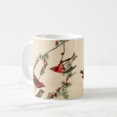 Vintages Audubon Lila Finch Bird Painting Gift Kaffeetasse (Vorderseite Links)