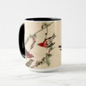Vintages Audubon Lila Finch Bird Painting Gift Tasse (Vorderseite Links)