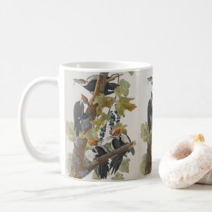 Vintages Audubon-Pileated Woodpecker Painting Kaffeetasse