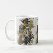 Vintages Audubon-Pileated Woodpecker Painting Kaffeetasse (Links)