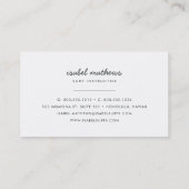 Vintages aufbereitetes Holz Visitenkarte (Rückseite)