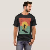 Vintages Aufhängepaddel (SUP Retro Paddleboarding T-Shirt (Vorne ganz)