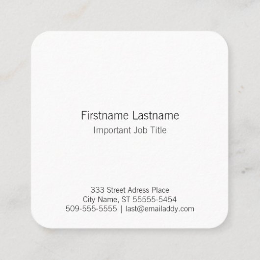 Vintages aufrechtes Klavier Quadratische Visitenkarte (Rückseite)