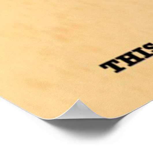 Vintages Augendiagramm Poster (Ecke)