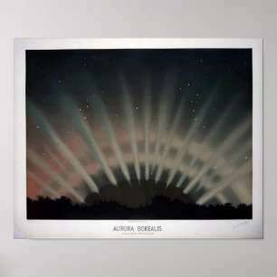 Vintages Aurora Borealis Plakat