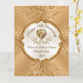 Vintages Aussehen, BIG, 50. Geburtstagskarte Karte (Gelbe Blume)