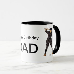 Vintages Aussehen Golfer Golf Tasse