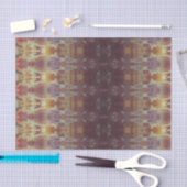 Vintages Aussehen in Gold und lila Muster Seidenpapier (Handwerk)