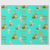 Vintages Aussehen individuell Ostersonne Niedlich Geschenkpapier (Flach)