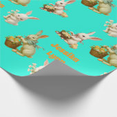 Vintages Aussehen individuell Ostersonne Niedlich Geschenkpapier (Ecke)