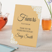 Vintages Aussehen Persönliche Brautparty-Vorzugsta Sockelschild (In Situ)