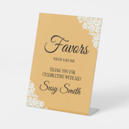 Vintages Aussehen Persönliche Brautparty-Vorzugsta Sockelschild