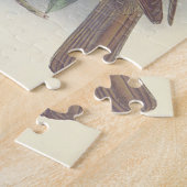 Vintages Aussehen, Vogelperspektive auf einem Zwei Puzzle (Seite)