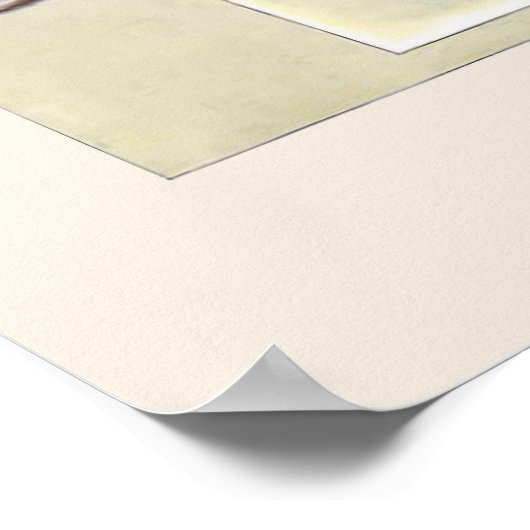 Vintages Austernposter Poster (Ecke)