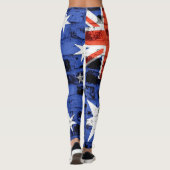 Vintages Australien Flag #3 Leggings (Rückseite)