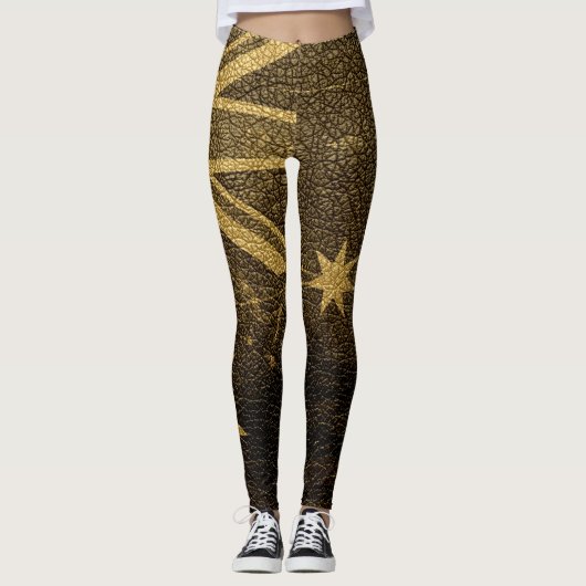Vintages Australien Flag #8 Leggings (Vorderseite)