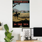 Vintages Australien im Sun Travel Poster (Heimbüro)