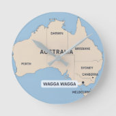 Vintages Australien Mauer Uhr | Retro Traveller (Vorderseite)