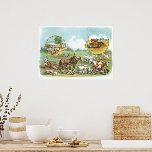 Vintages Australien Poster (Küche)