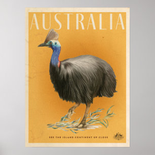 Vintages australisches Reiseplakat Poster