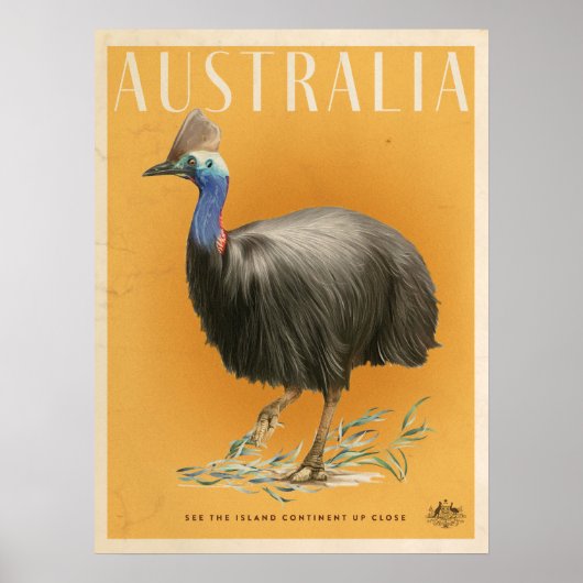 Vintages australisches Reiseplakat Poster (Vorne)