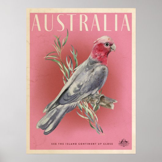 Vintages australisches Reiseplakat Poster (Vorne)