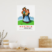 Vintages Austria Travel Poster Retro Alpin (Küche)