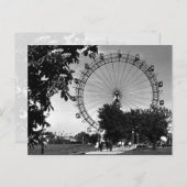 Vintages Austria Wien Prater Riesenrad Postkarte (Vorne/Hinten)