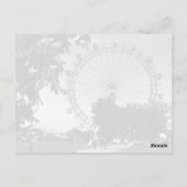 Vintages Austria Wien Prater Riesenrad Postkarte (Rückseite)