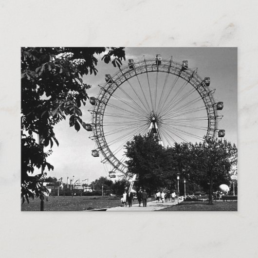 Vintages Austria Wien Prater Riesenrad Postkarte (Vorderseite)