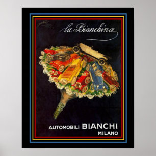 Vintages Auto Automobilbianchi anzeigen Ad 16 x 20 Poster