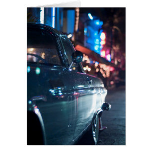 Vintages Auto des Ozean-Antriebs