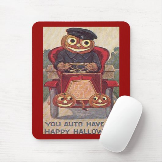 Vintages Auto Halloween Mousepad (Mit Mouse)