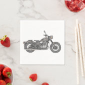 Vintages Auto-Illustrationspapier Napkins Serviette (Beispiel)