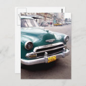 Vintages Auto in Kuba Postkarte (Vorne/Hinten)