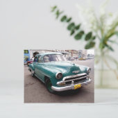 Vintages Auto in Kuba Postkarte (Stehend Vorderseite)