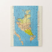 Vintages Auto Karte des Martha's Vineyard Puzzle (Vertikal)