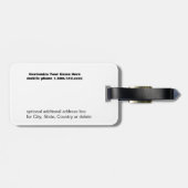 Vintages Auto-Kastanienbraun Kubas Gepäckanhänger (Rückseite horizontal)