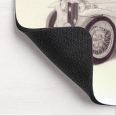 Vintages Auto: MG TC Mousepad (Ecke)
